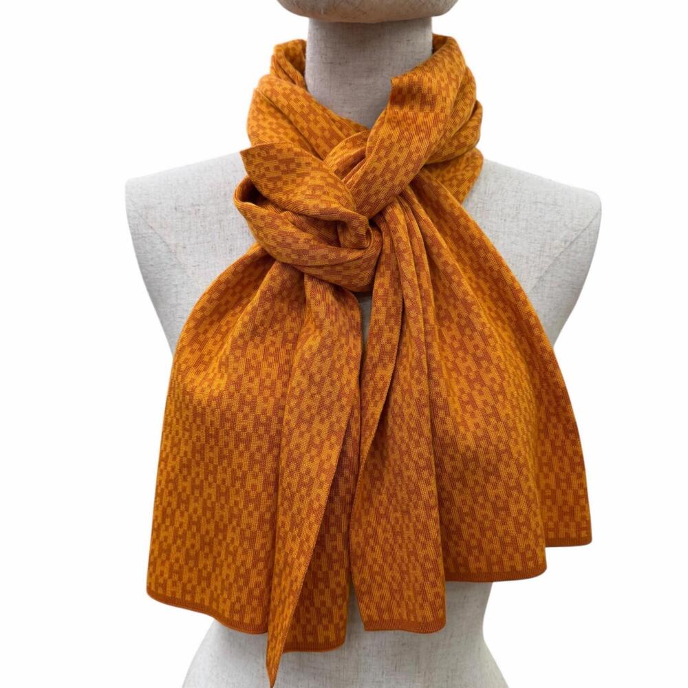 HERMES Vintage Orange Silk Scarf - Picture 4 of 7